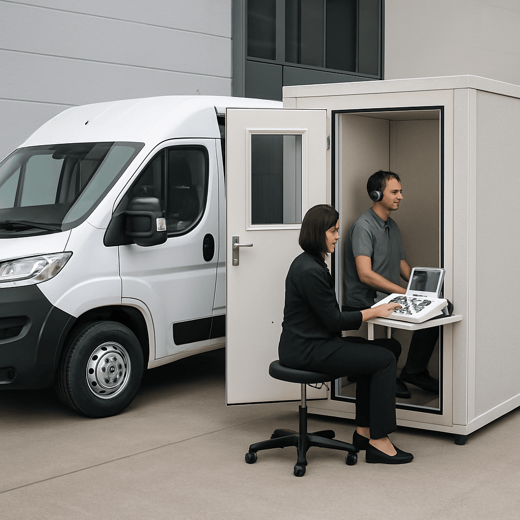 Mobile hearing testing suite