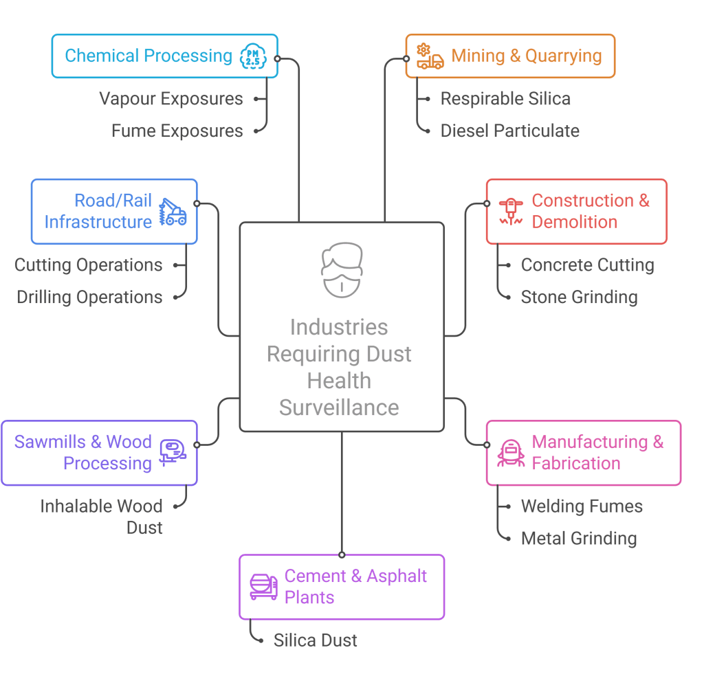 Industries We Serve_ Respirable and Inhalable Dust Health Surveillance - visual selection