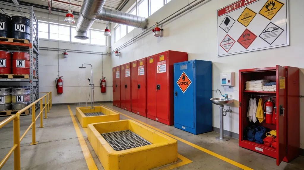 dangerous goods storage area